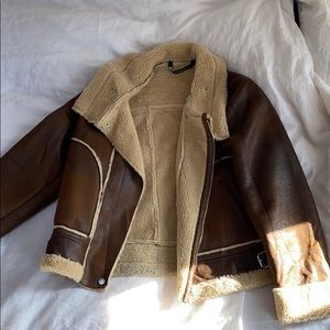 Zara Trafaluc Outerwear sherling jacket